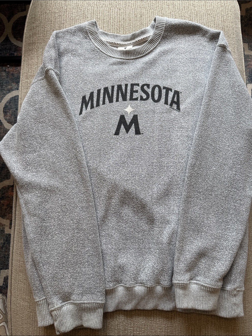 Gray Minnesota Twins Crewneck Sweatshirt - Soft as a Grape